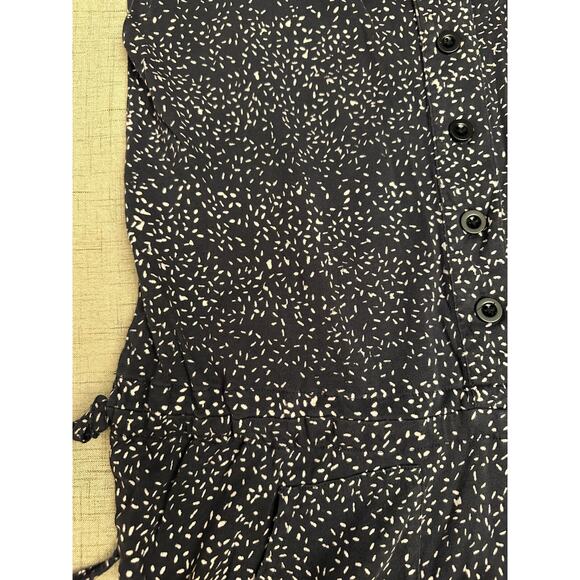 PASSION LILIE Romper Womens XS Rainey Organic Jumpsuit Navy Blue Sleeveless - Picture 8 of 13